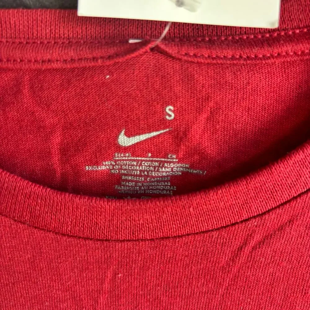 Nike Long Sleeve Big Swoosh Size Small Red